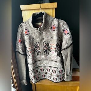Sleeping on Snow Anthro Brand Fair Isle Quarter Zip